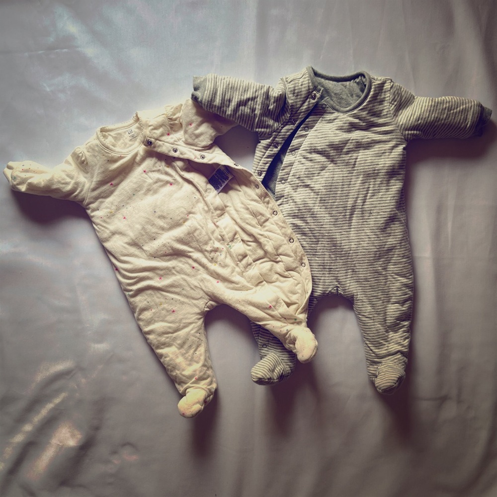 Baby gap filled cotton footie pajamas